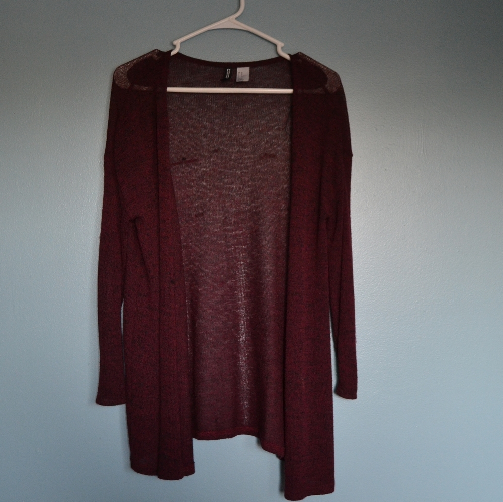Burgundy Cardigan sizs XS